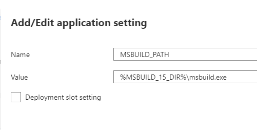 Application Settings