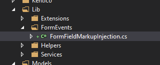 form field markup injection class form field markup injection class